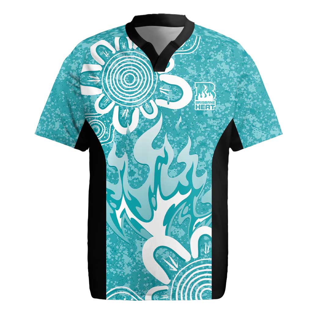 Brisbane Heat Custom Rugby Jersey Minimalism Aboriginal