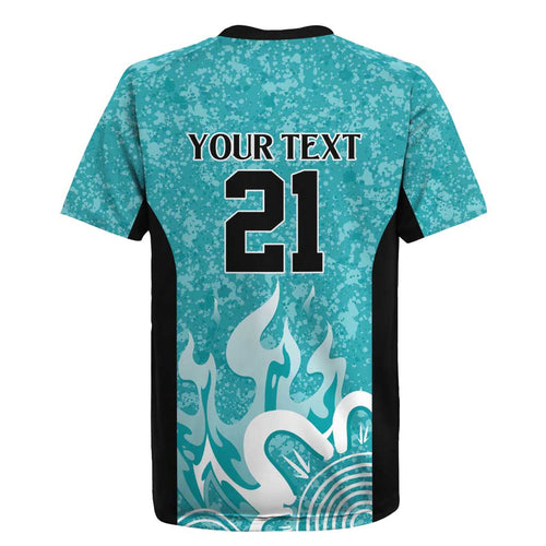 Brisbane Heat Custom Rugby Jersey Minimalism Aboriginal