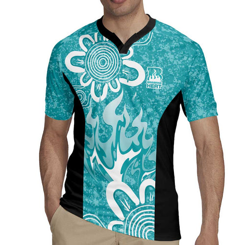 Brisbane Heat Custom Rugby Jersey Minimalism Aboriginal