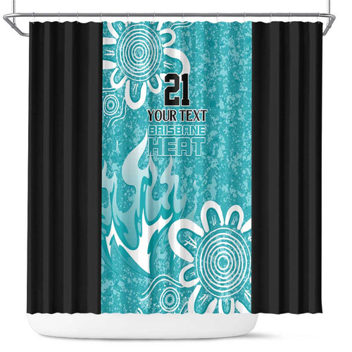 Brisbane Heat Custom Shower Curtain Minimalism Aboriginal