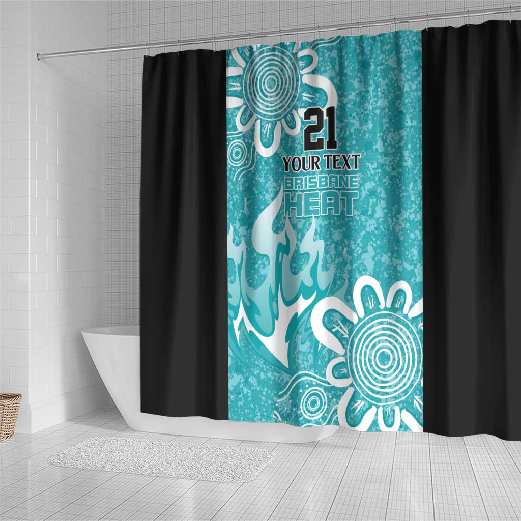 Brisbane Heat Custom Shower Curtain Minimalism Aboriginal