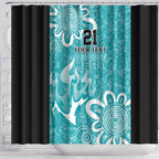Brisbane Heat Custom Shower Curtain Minimalism Aboriginal