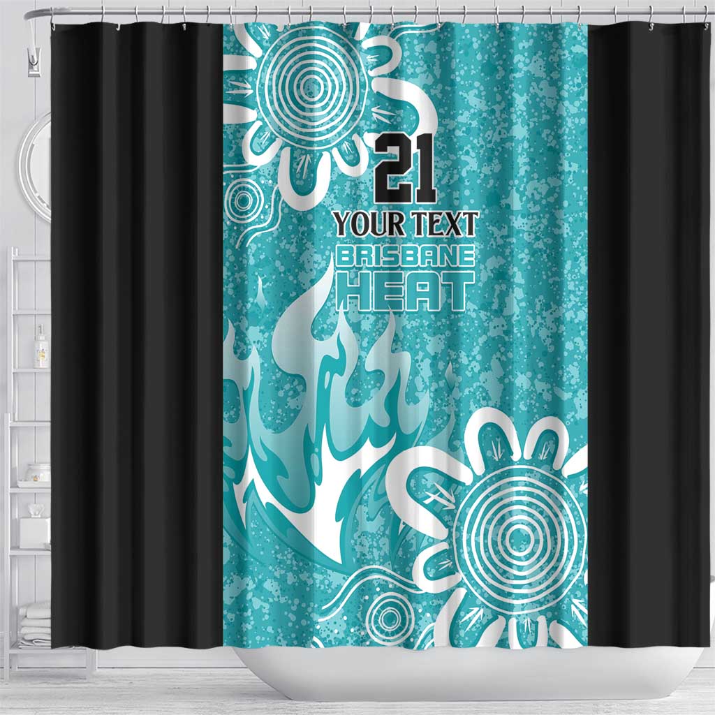 Brisbane Heat Custom Shower Curtain Minimalism Aboriginal
