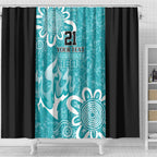 Brisbane Heat Custom Shower Curtain Minimalism Aboriginal