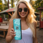 Brisbane Heat Custom Skinny Tumbler Minimalism Aboriginal