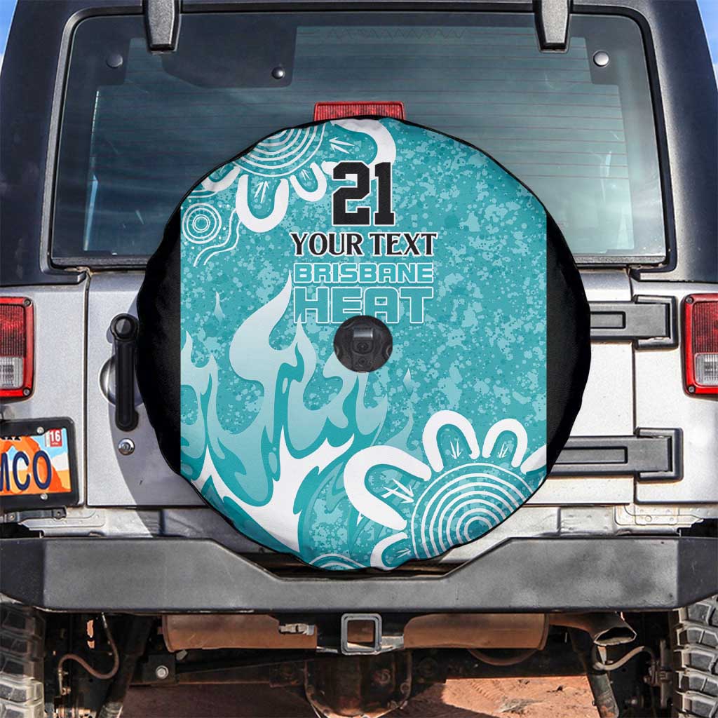 Brisbane Heat Custom Spare Tire Cover Minimalism Aboriginal