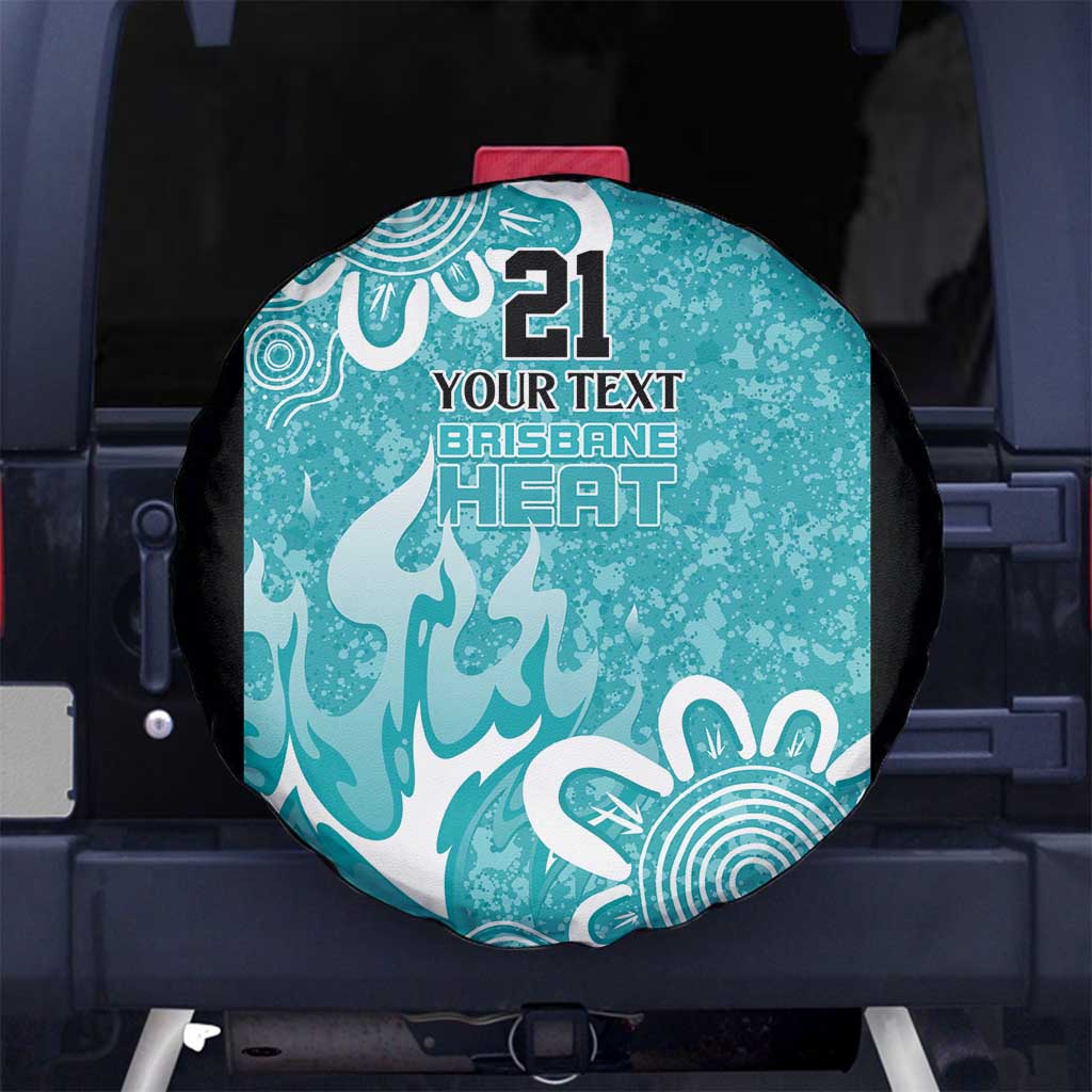 Brisbane Heat Custom Spare Tire Cover Minimalism Aboriginal