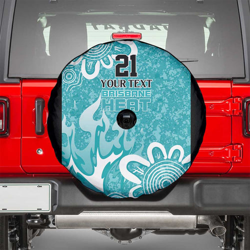 Brisbane Heat Custom Spare Tire Cover Minimalism Aboriginal