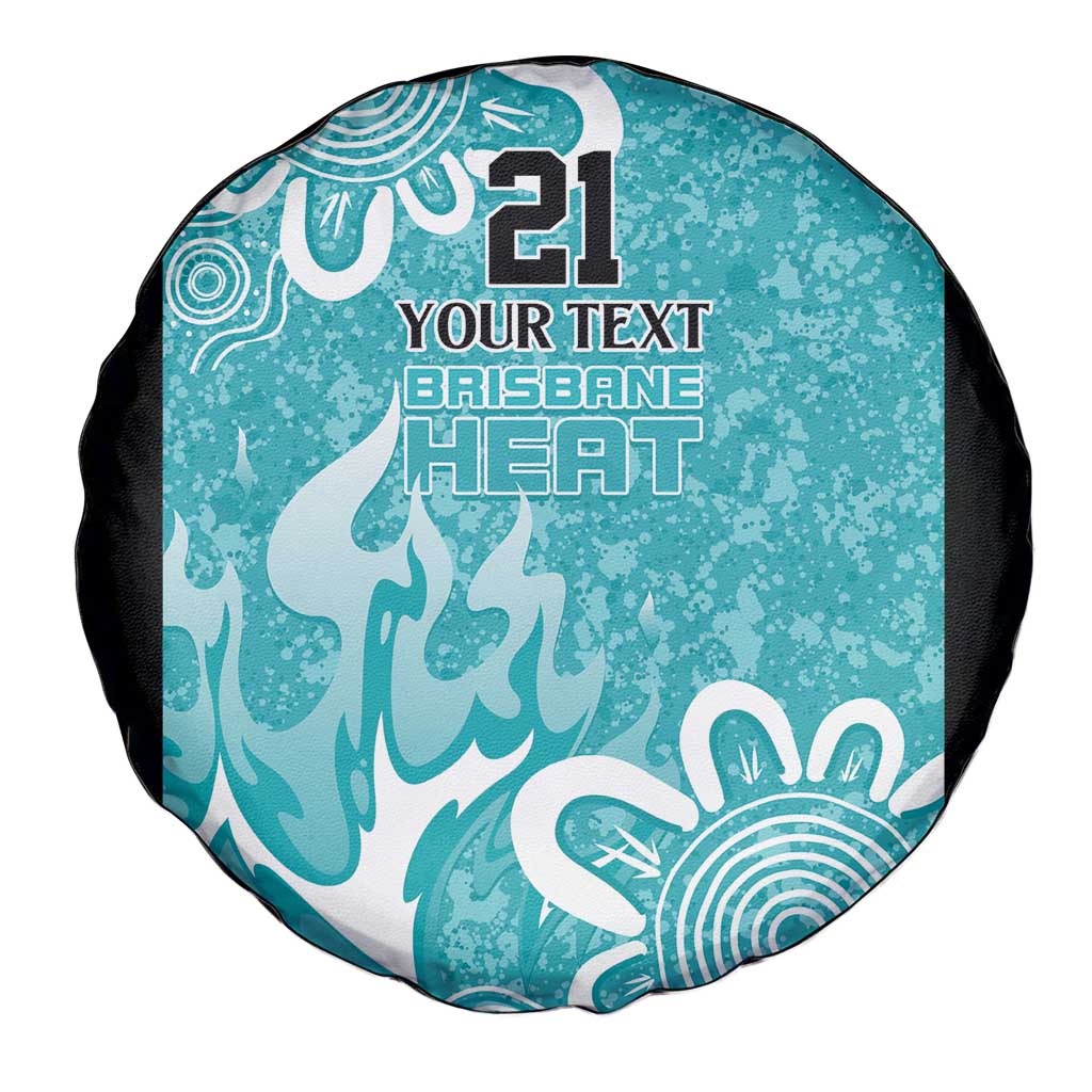 Brisbane Heat Custom Spare Tire Cover Minimalism Aboriginal