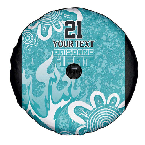 Brisbane Heat Custom Spare Tire Cover Minimalism Aboriginal