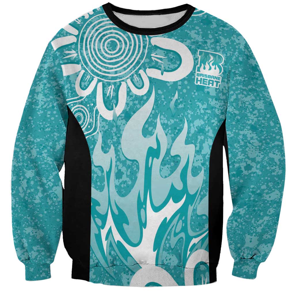 Brisbane Heat Custom Sweatshirt Minimalism Aboriginal