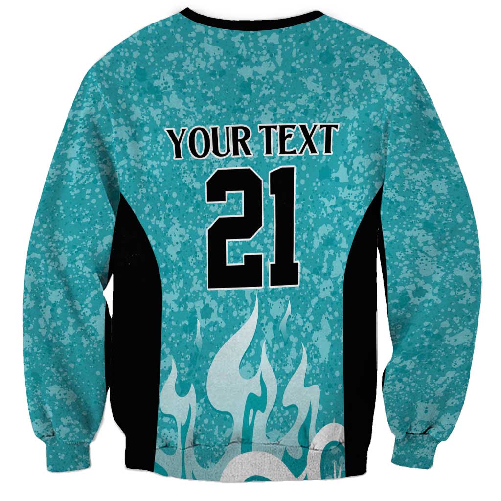 Brisbane Heat Custom Sweatshirt Minimalism Aboriginal