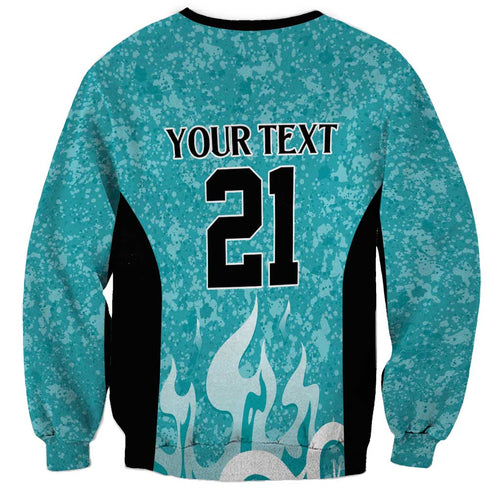 Brisbane Heat Custom Sweatshirt Minimalism Aboriginal