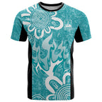 Brisbane Heat Custom T Shirt Minimalism Aboriginal