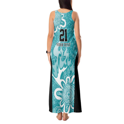 Brisbane Heat Custom Tank Maxi Dress Minimalism Aboriginal