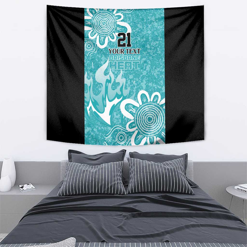 Brisbane Heat Custom Tapestry Minimalism Aboriginal