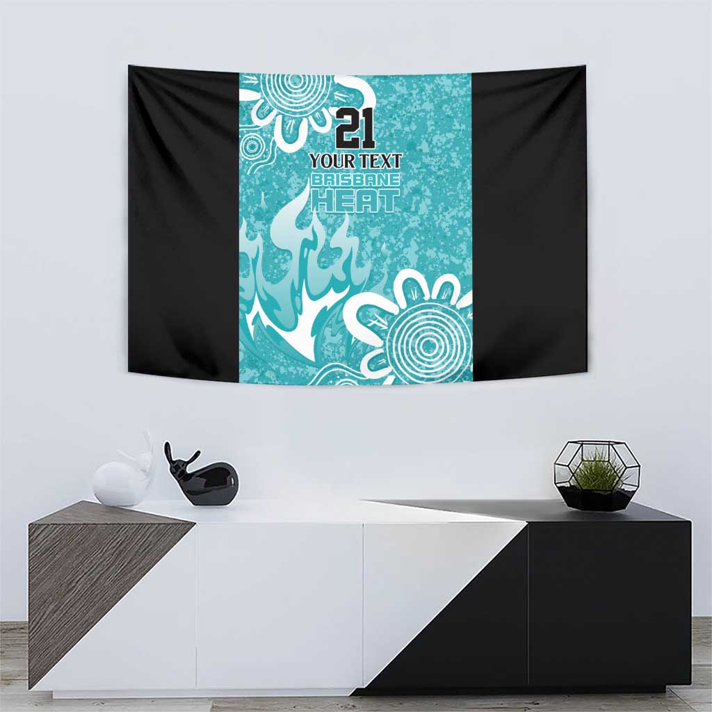 Brisbane Heat Custom Tapestry Minimalism Aboriginal