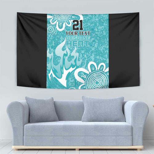 Brisbane Heat Custom Tapestry Minimalism Aboriginal