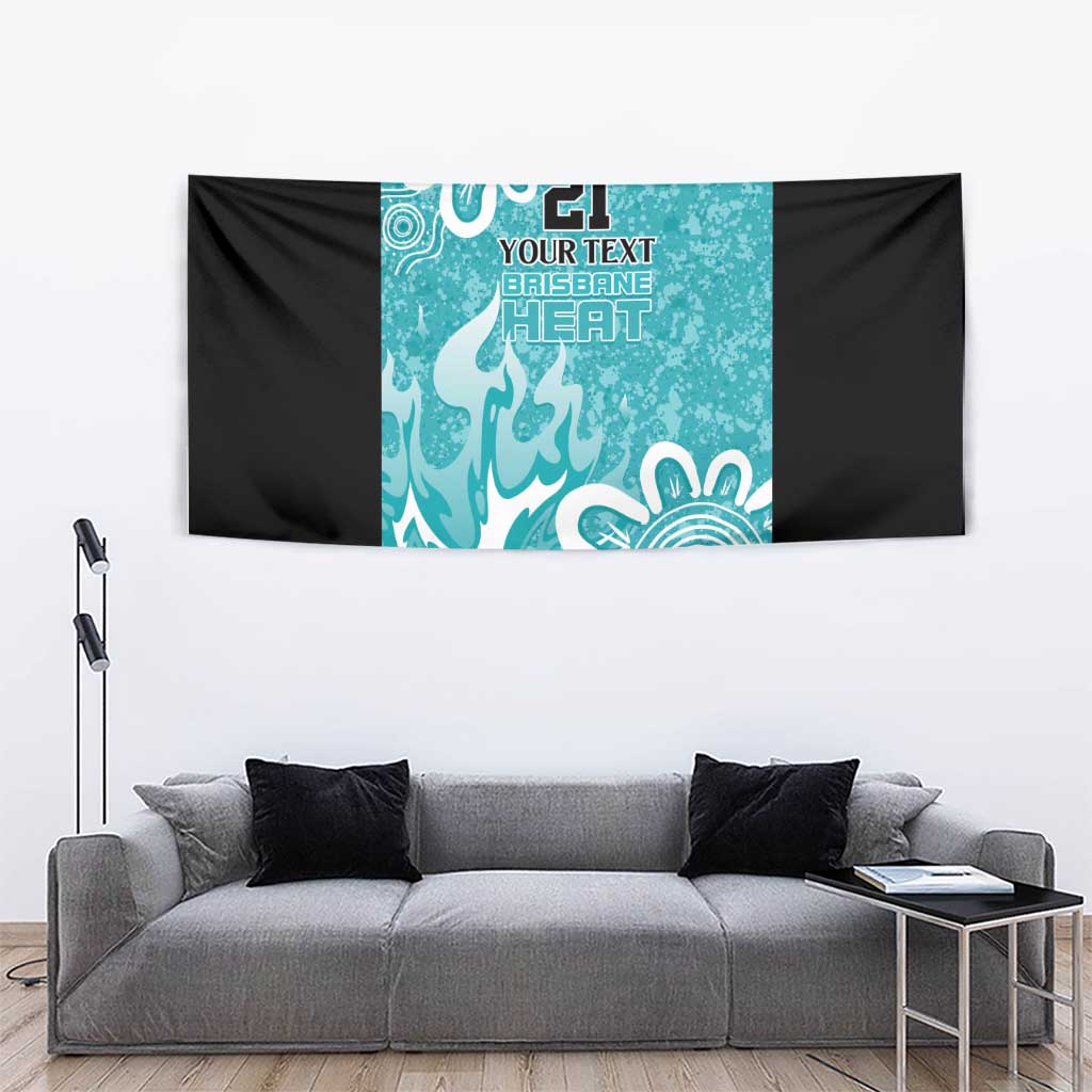Brisbane Heat Custom Tapestry Minimalism Aboriginal