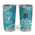Brisbane Heat Custom Tumbler Cup Minimalism Aboriginal