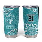 Brisbane Heat Custom Tumbler Cup Minimalism Aboriginal