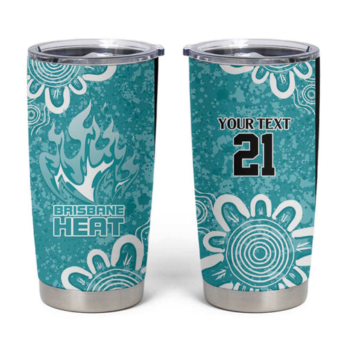 Brisbane Heat Custom Tumbler Cup Minimalism Aboriginal