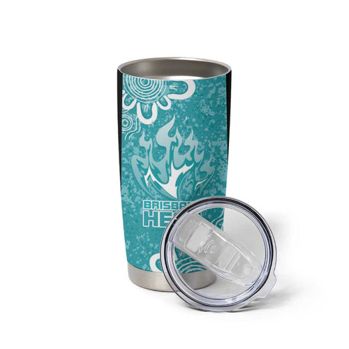 Brisbane Heat Custom Tumbler Cup Minimalism Aboriginal