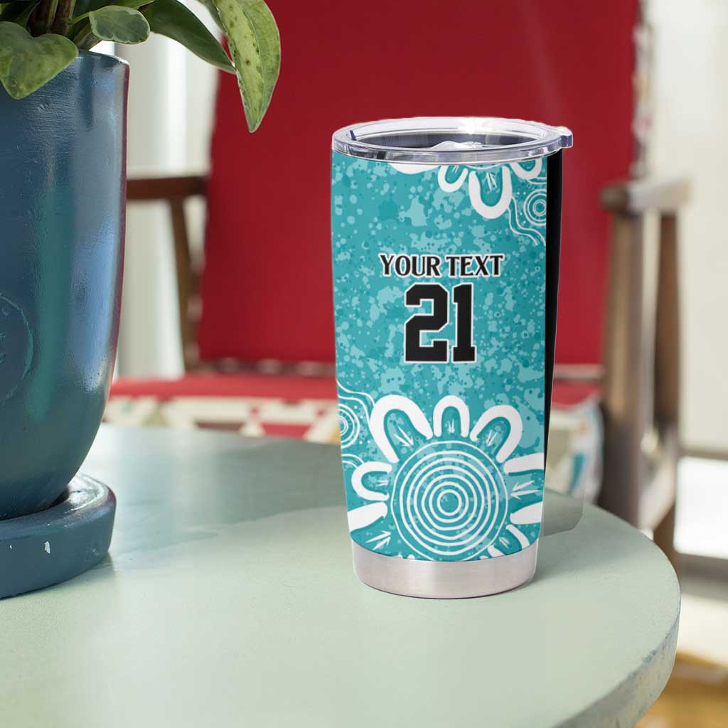 Brisbane Heat Custom Tumbler Cup Minimalism Aboriginal