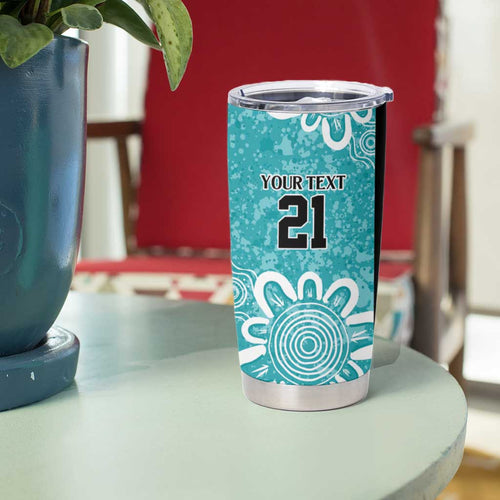Brisbane Heat Custom Tumbler Cup Minimalism Aboriginal
