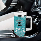 Brisbane Heat Custom Tumbler With Handle Minimalism Aboriginal