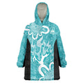 Brisbane Heat Custom Wearable Blanket Hoodie Minimalism Aboriginal