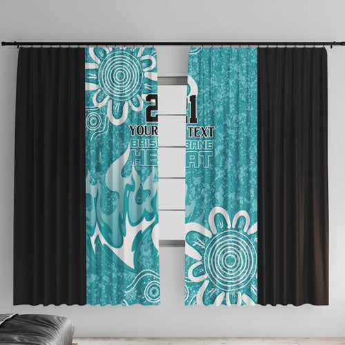 Brisbane Heat Custom Window Curtain Minimalism Aboriginal