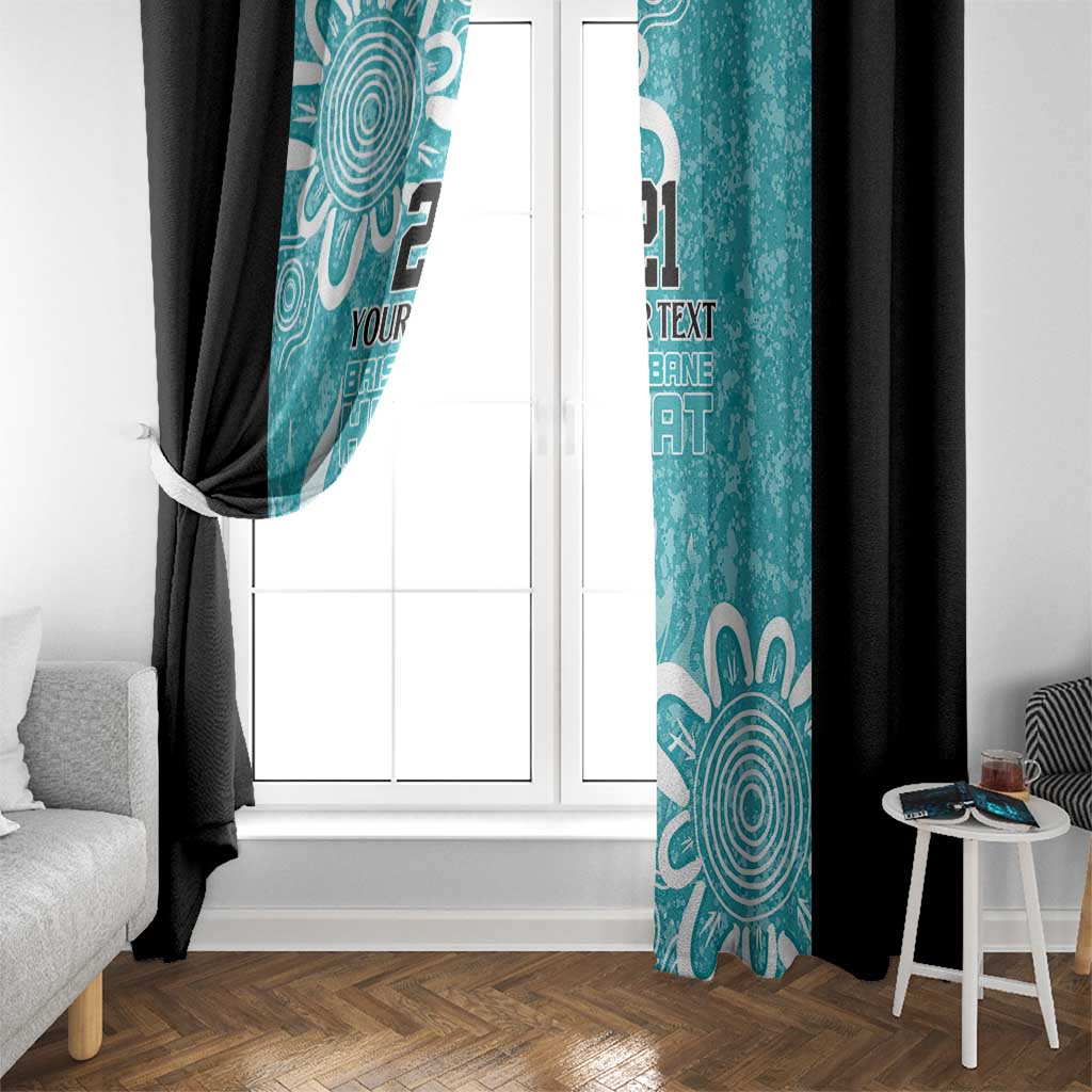 Brisbane Heat Custom Window Curtain Minimalism Aboriginal