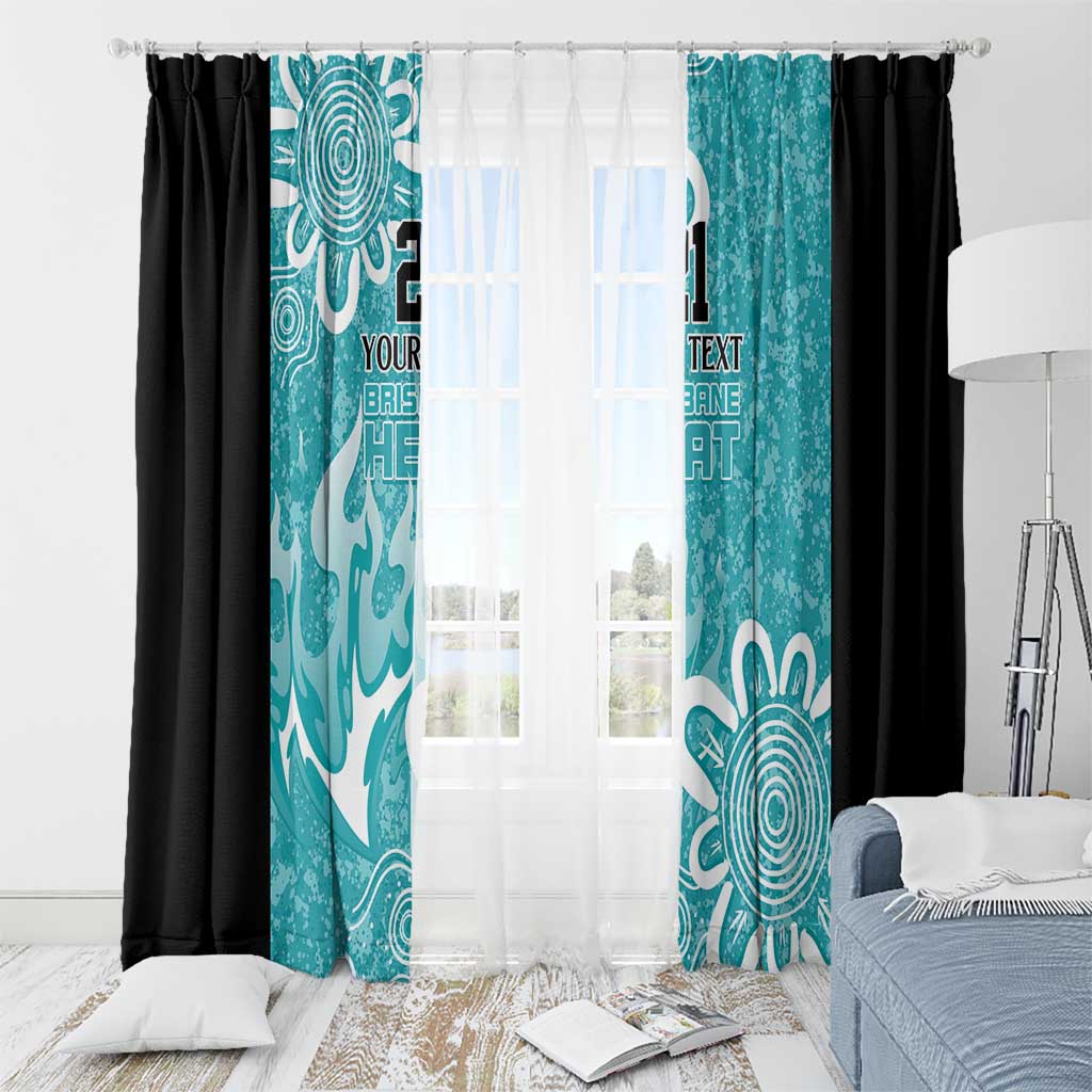 Brisbane Heat Custom Window Curtain Minimalism Aboriginal