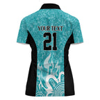 Brisbane Heat Custom Women Polo Shirt Minimalism Aboriginal