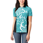 Brisbane Heat Custom Women Polo Shirt Minimalism Aboriginal