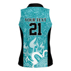Brisbane Heat Custom Women Sleeveless Polo Shirt Minimalism Aboriginal