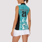 Brisbane Heat Custom Women Sleeveless Polo Shirt Minimalism Aboriginal