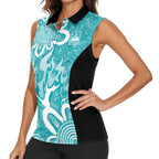 Brisbane Heat Custom Women Sleeveless Polo Shirt Minimalism Aboriginal