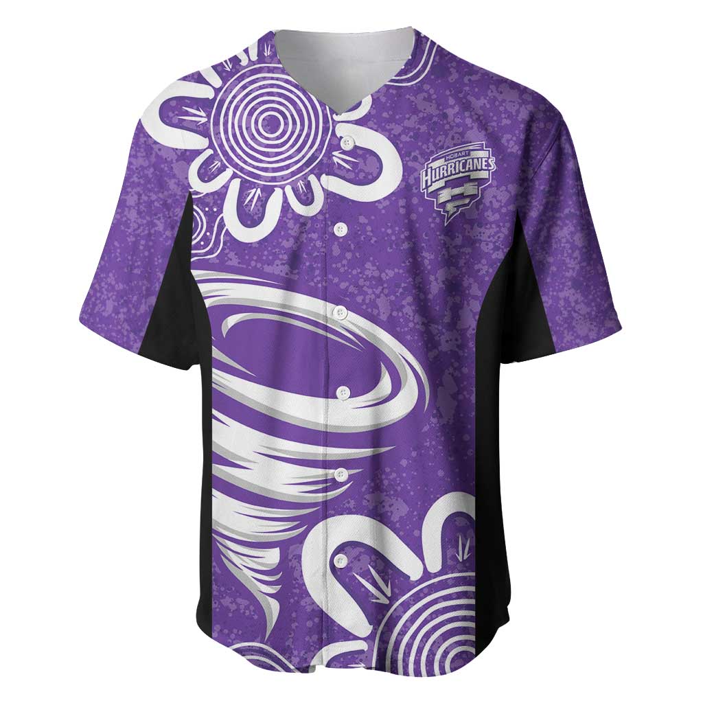 Hobart Hurricanes Custom Baseball Jersey Minimalism Aboriginal