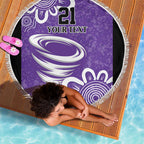 Hobart Hurricanes Custom Beach Blanket Minimalism Aboriginal
