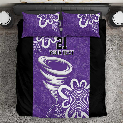 Hobart Hurricanes Custom Bedding Set Minimalism Aboriginal