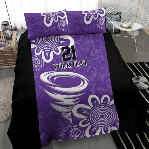 Hobart Hurricanes Custom Bedding Set Minimalism Aboriginal
