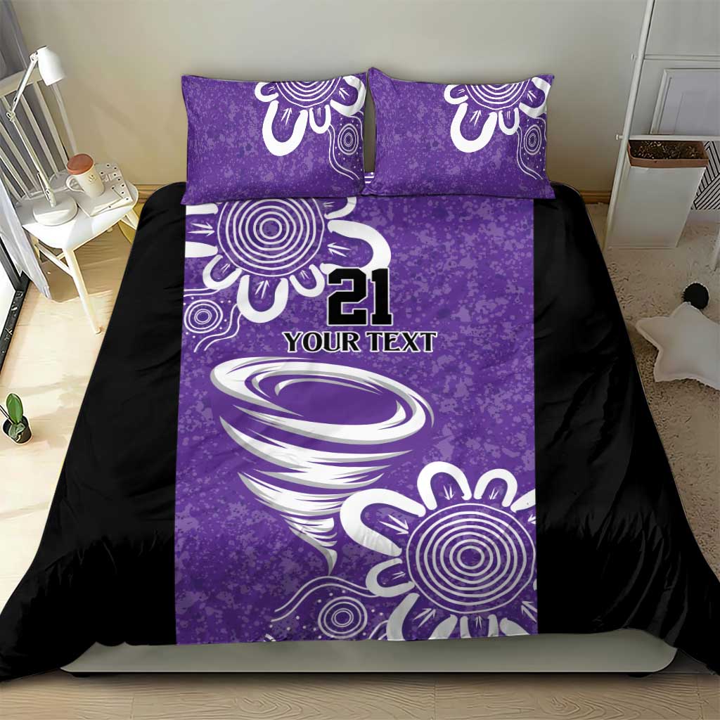 Hobart Hurricanes Custom Bedding Set Minimalism Aboriginal