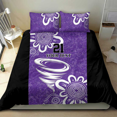 Hobart Hurricanes Custom Bedding Set Minimalism Aboriginal