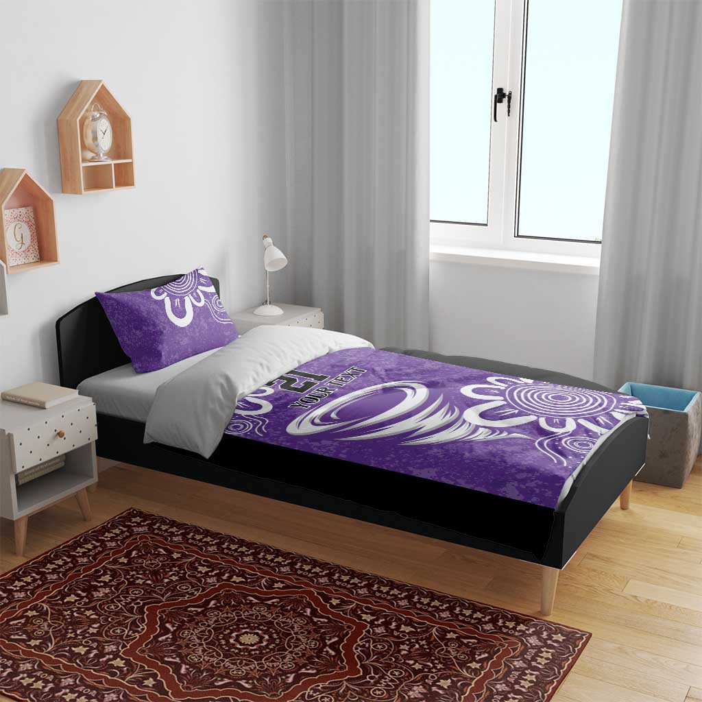Hobart Hurricanes Custom Bedding Set Minimalism Aboriginal
