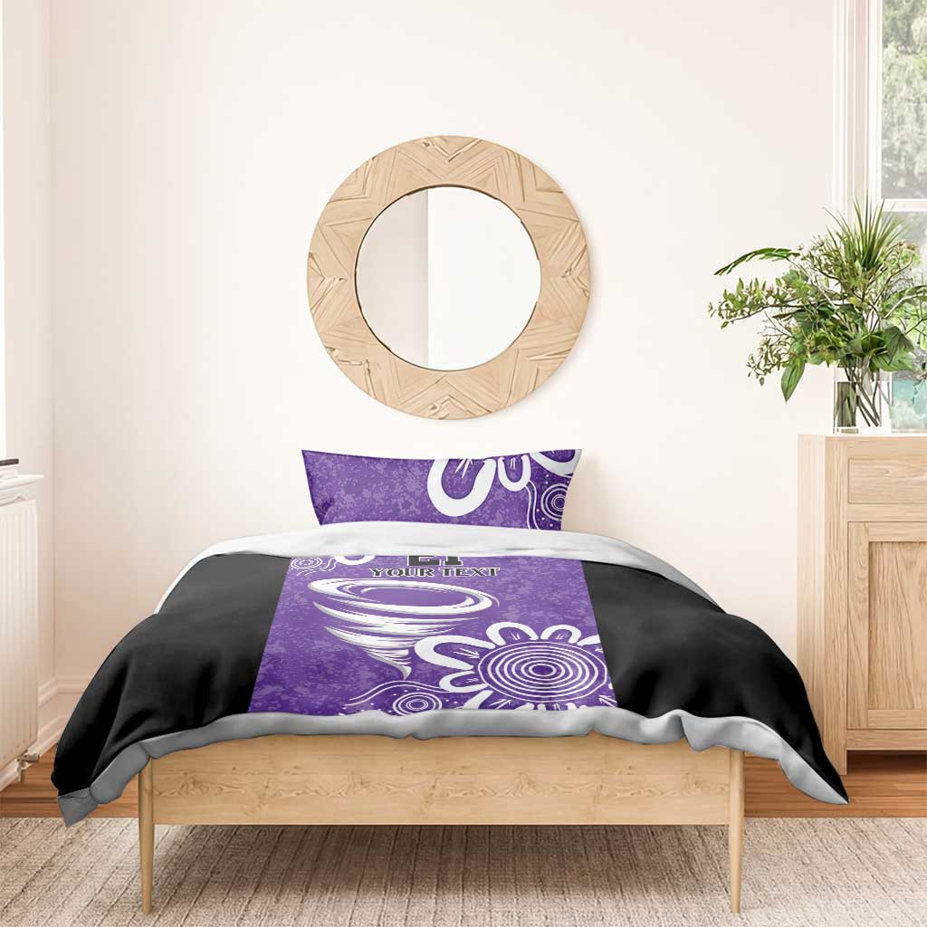 Hobart Hurricanes Custom Bedding Set Minimalism Aboriginal