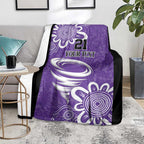 Hobart Hurricanes Custom Blanket Minimalism Aboriginal