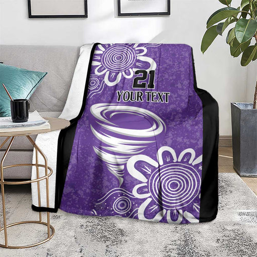Hobart Hurricanes Custom Blanket Minimalism Aboriginal