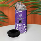Hobart Hurricanes Custom 4 in 1 Can Cooler Tumbler Minimalism Aboriginal